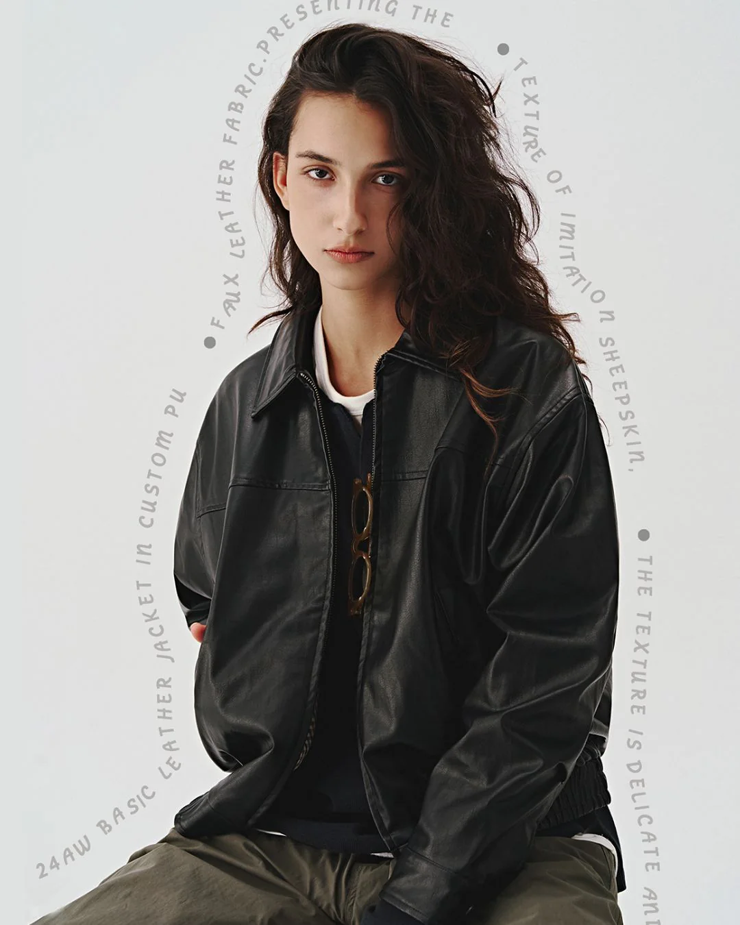 Basic Leather Jacket JK170