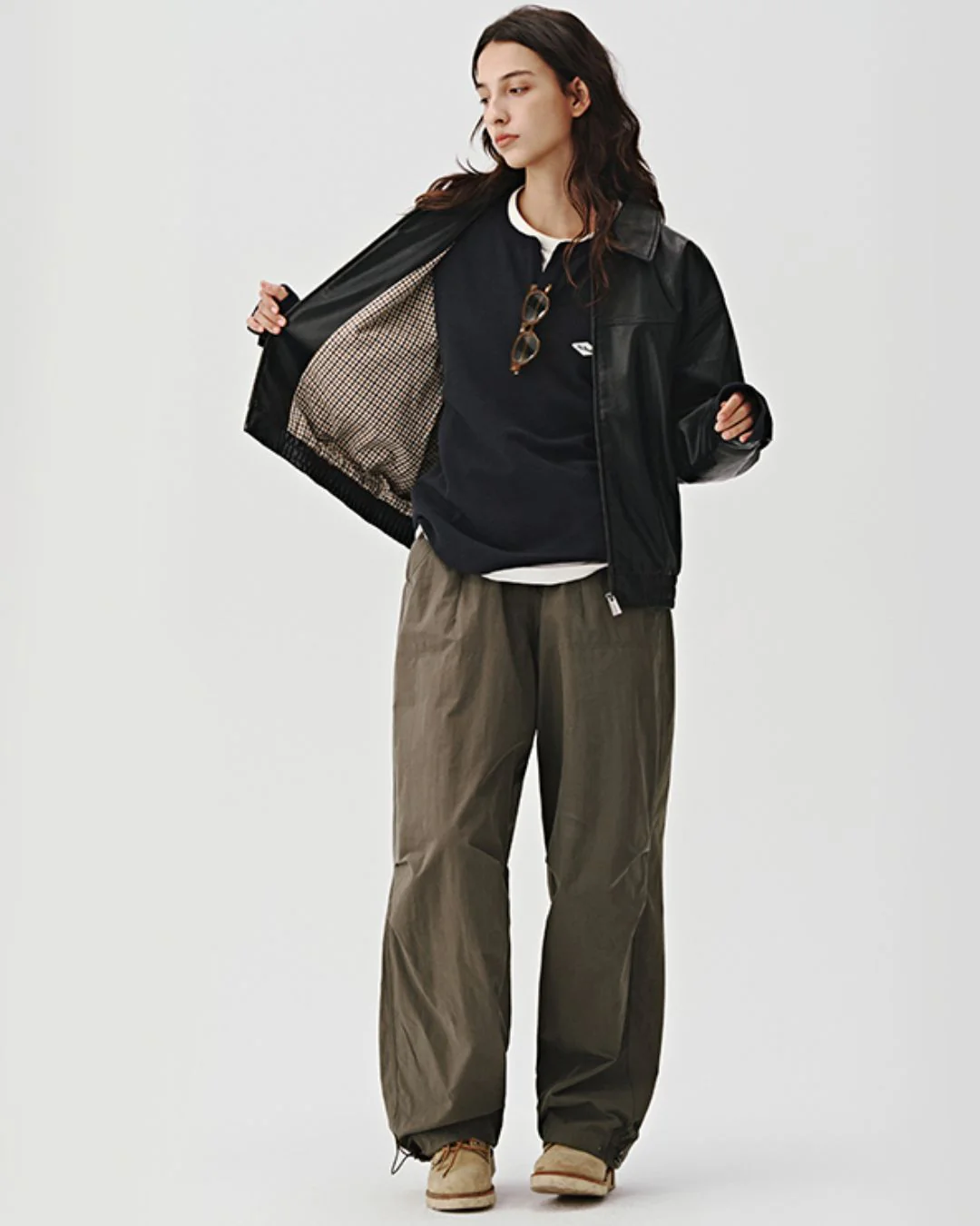 Basic Leather Jacket JK170