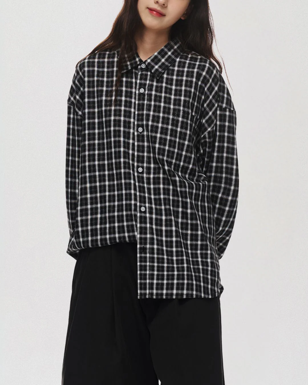Retro Cotton Check Shirt LS099