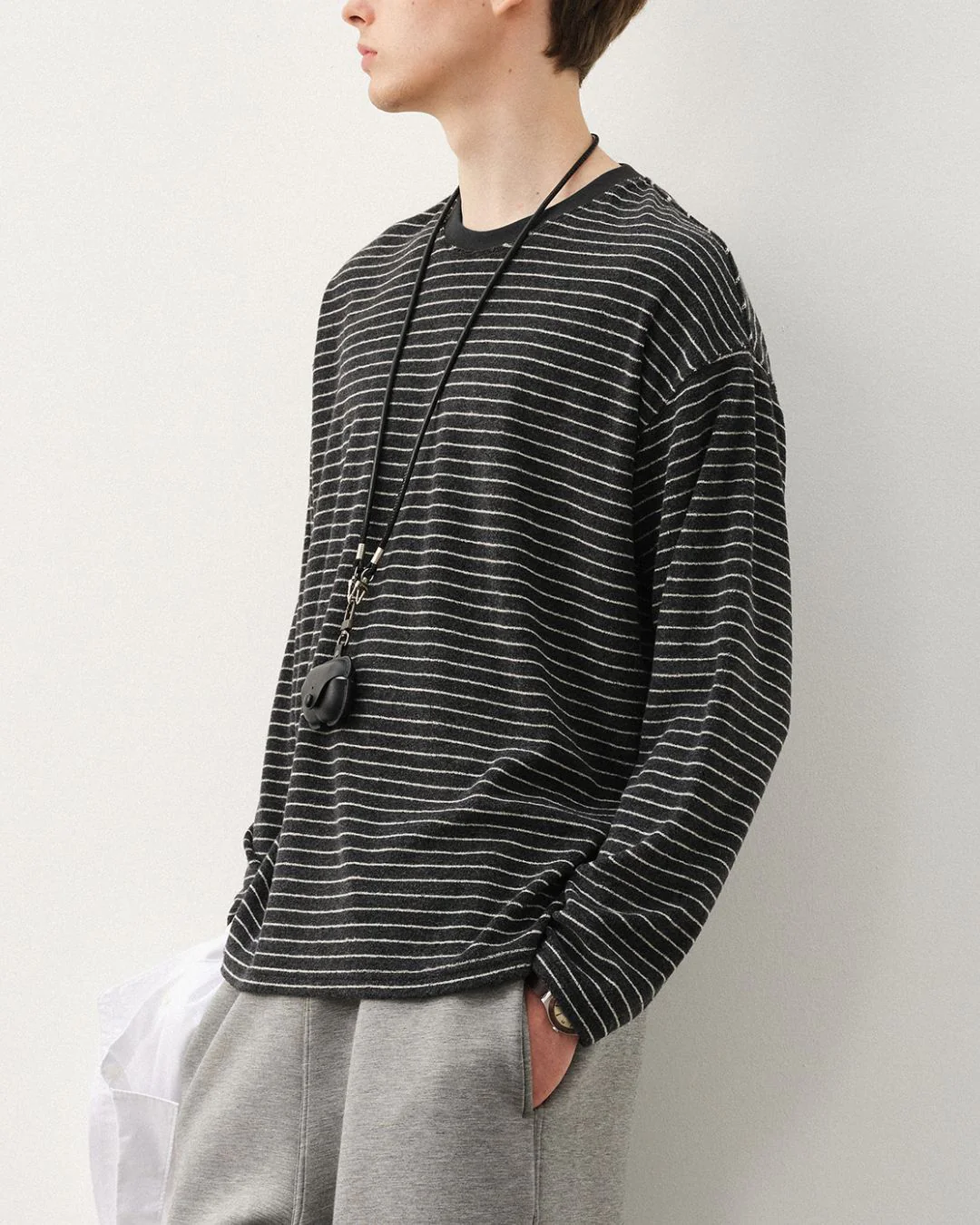 Terry Cloth Border T-shirt LT069