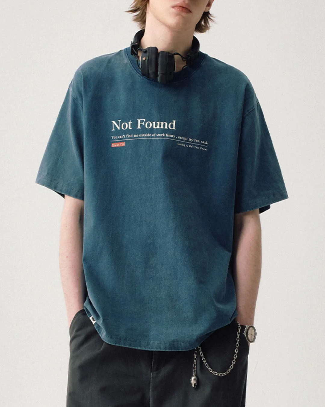 Washed Print T-shirt ST152