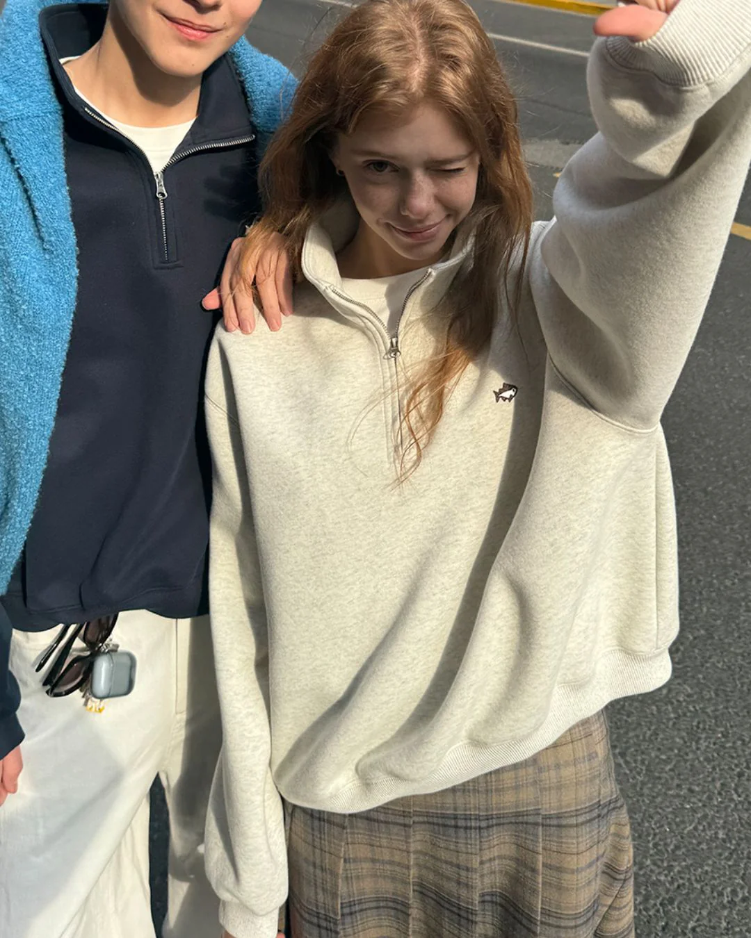 Half-Zip Sweat Pullover SW091