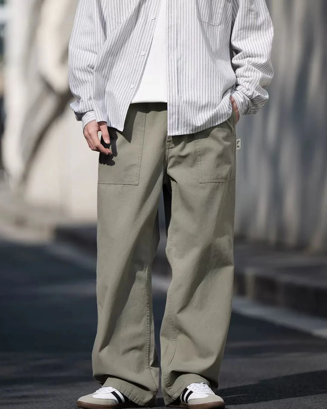 【10日以内お届け】Straight Cotton Work Pants WP060