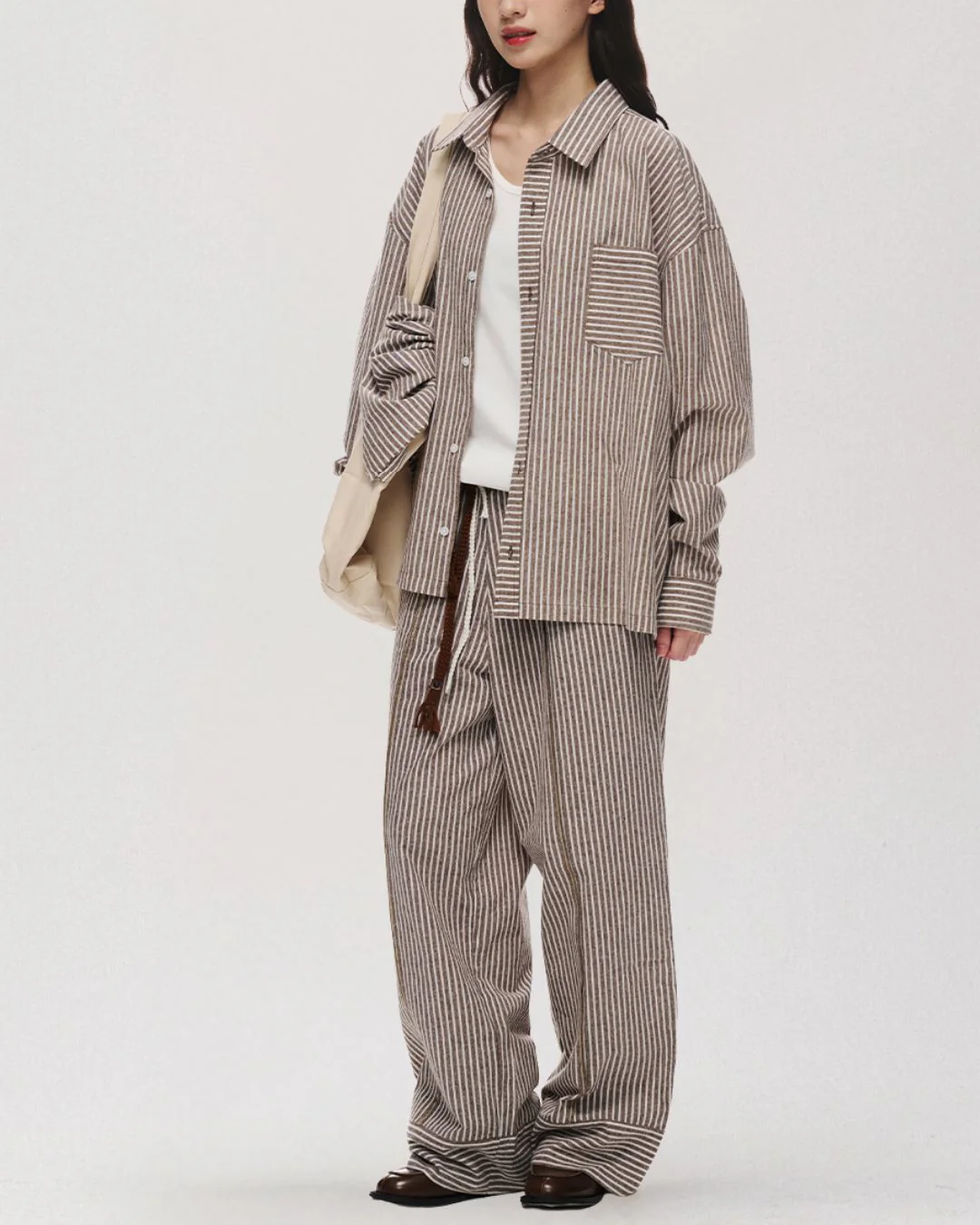 Cotton Striped Shirt LS097