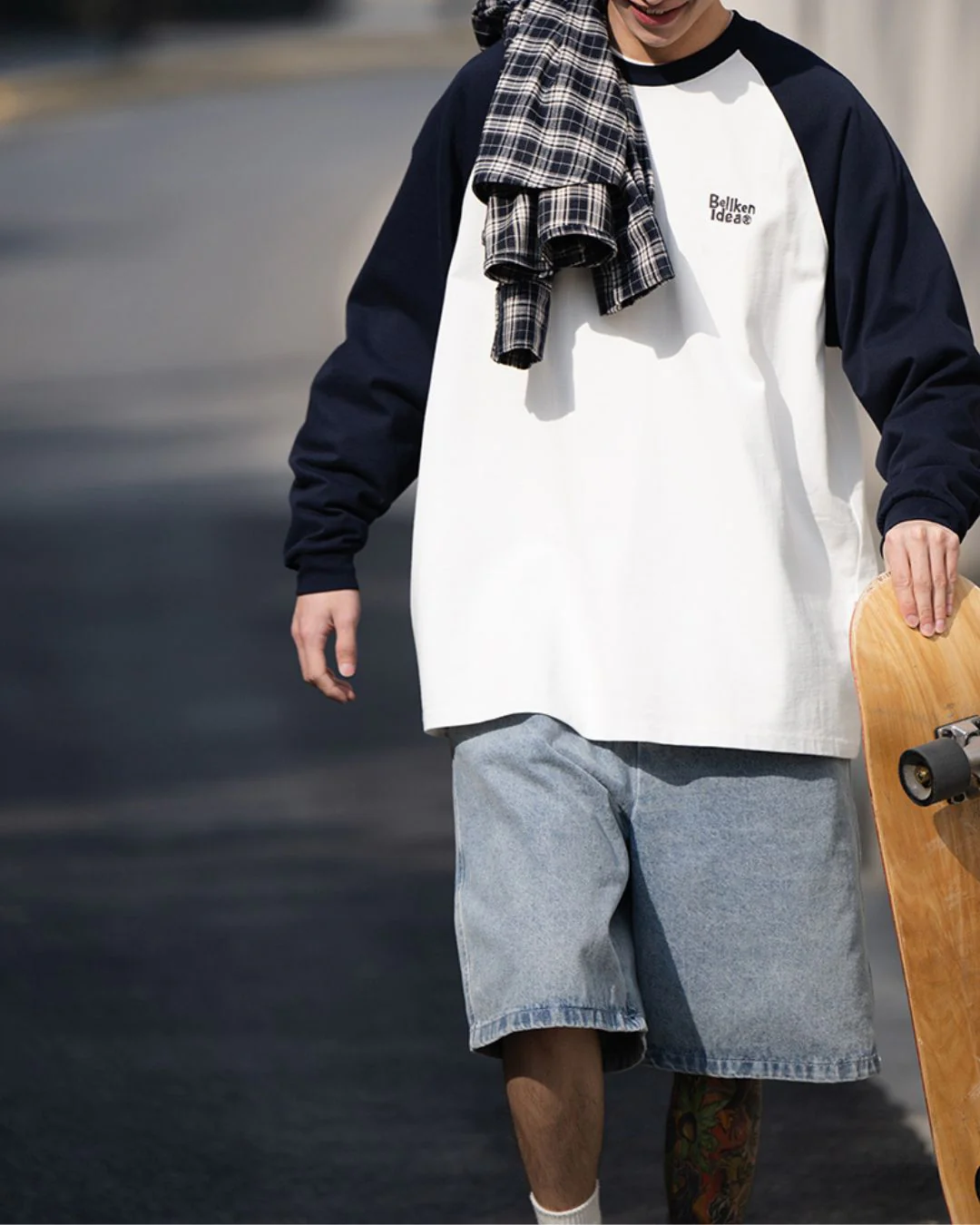 【10日以内お届け】Cotton Raglan T-shirt LT015