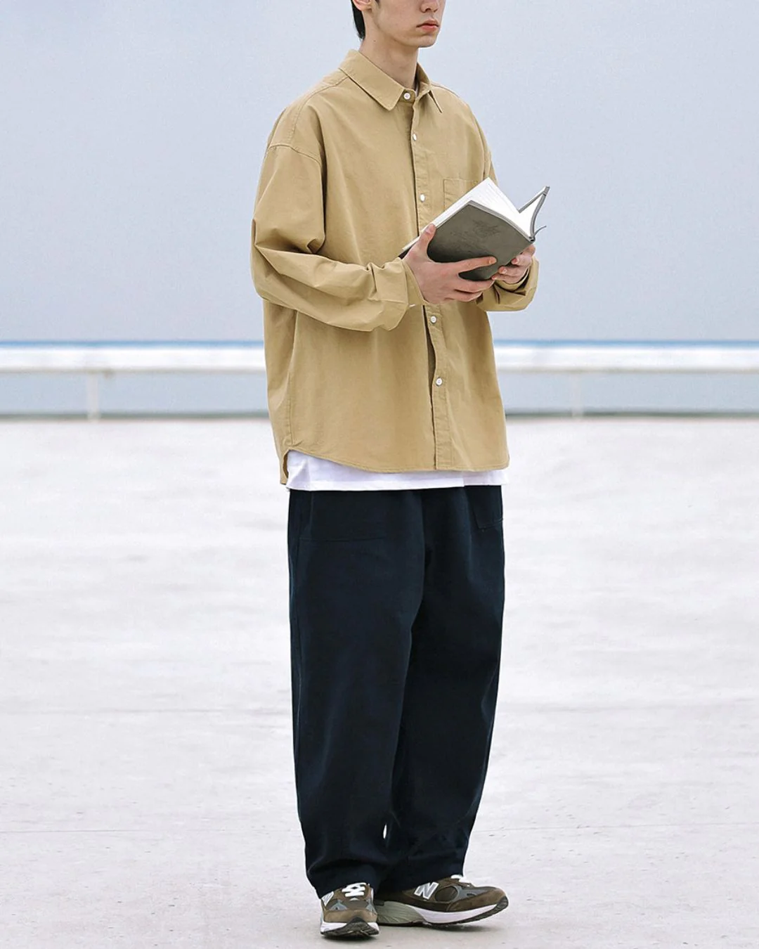 【10日以内お届け】Cotton Simple Shirt LS070