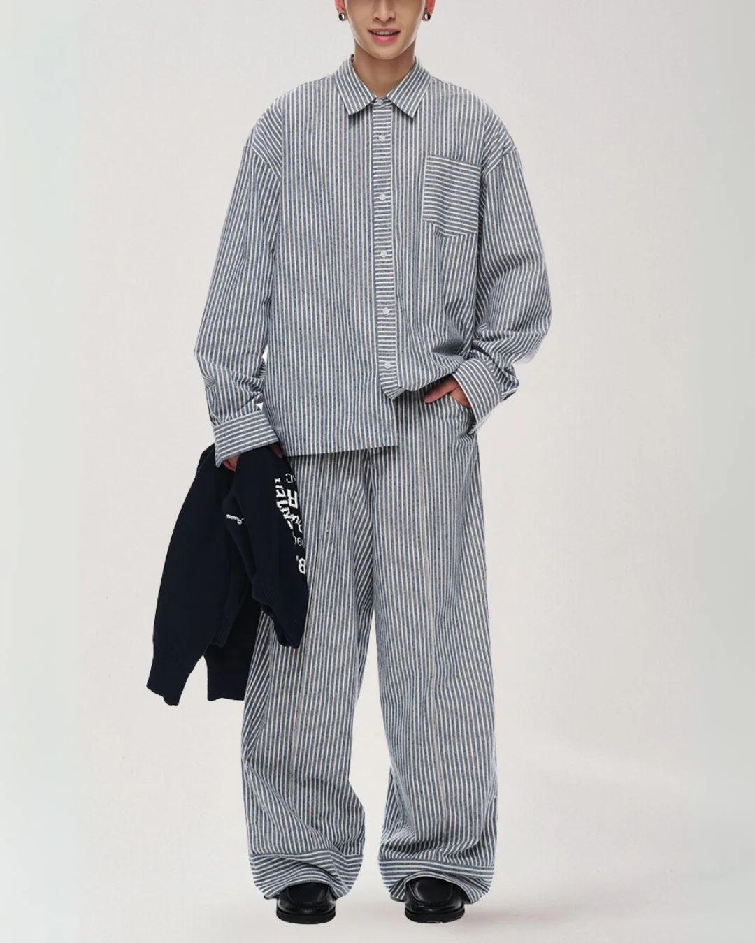 Cotton Striped Shirt LS097