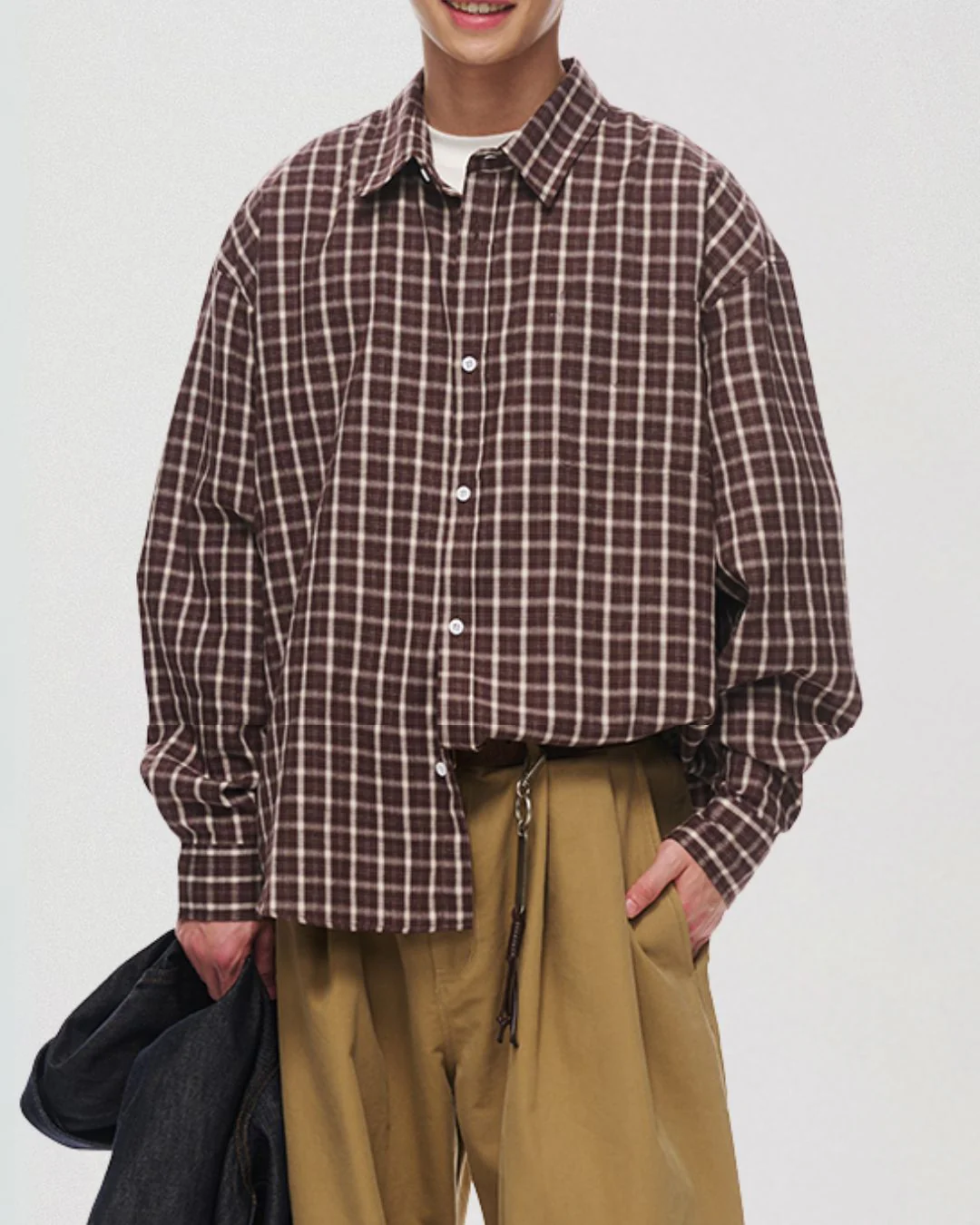 Retro Cotton Check Shirt LS099