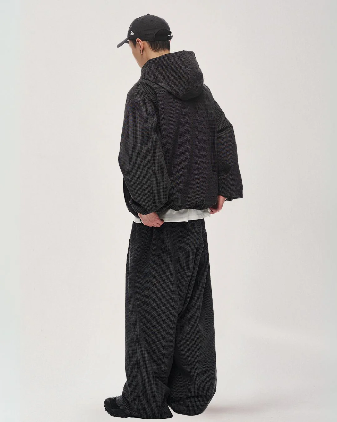 Check Full Zip Hoodie Jacket JK238