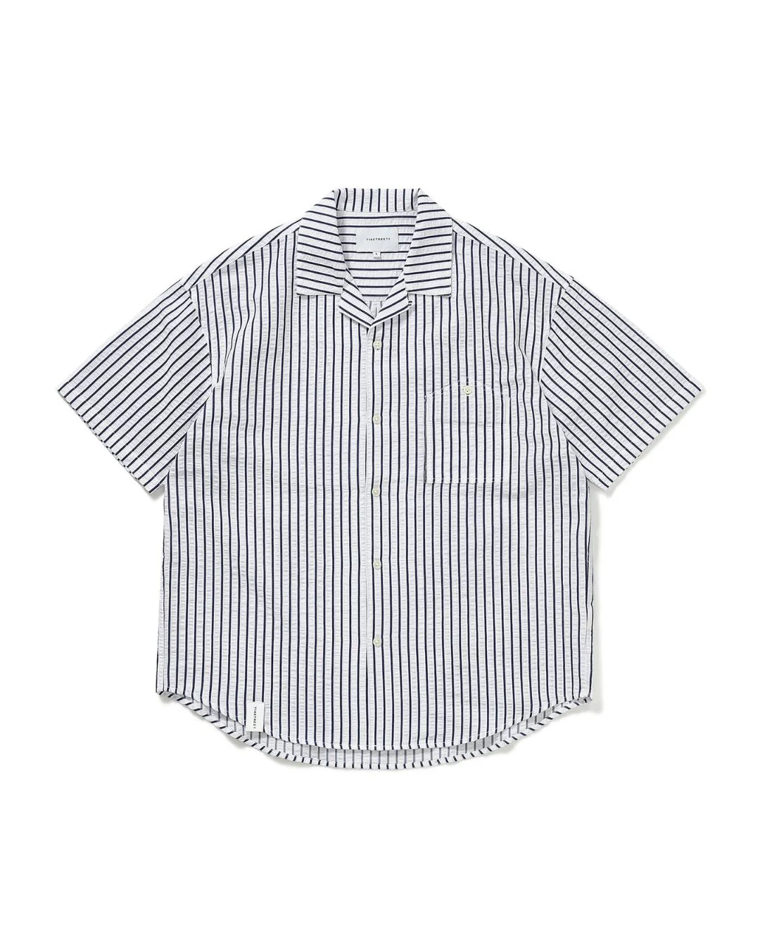 Open Collar Striped-Shirt SS025
