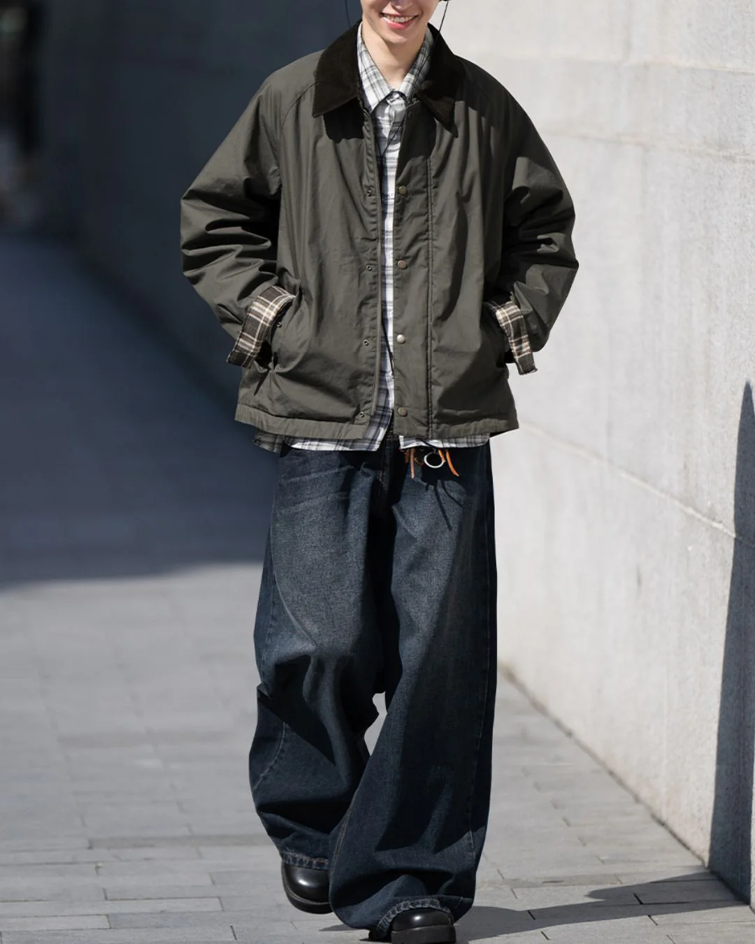 Vintage Navy Straight Denim DP056