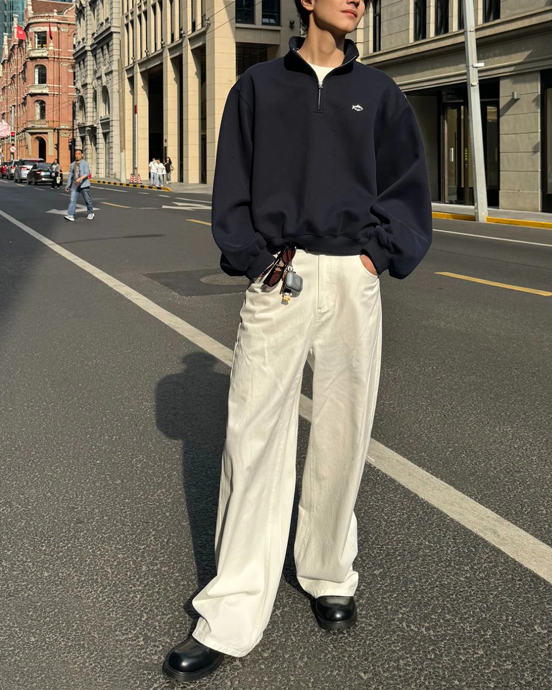 Half-Zip Sweat Pullover SW091