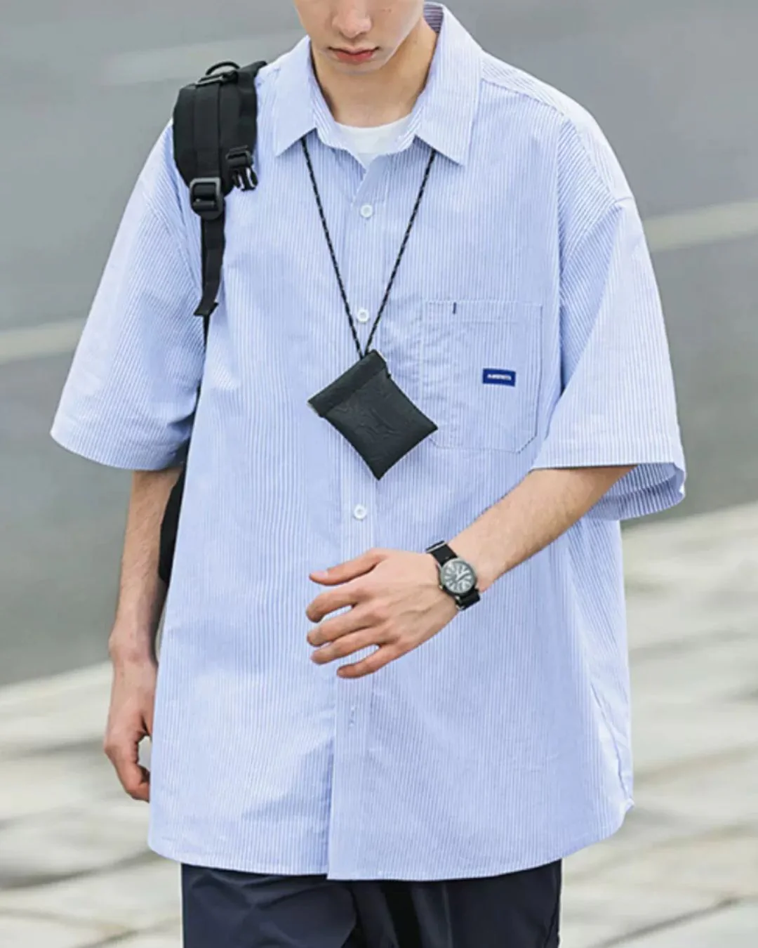 Casual Striped S/S Shirt SS056