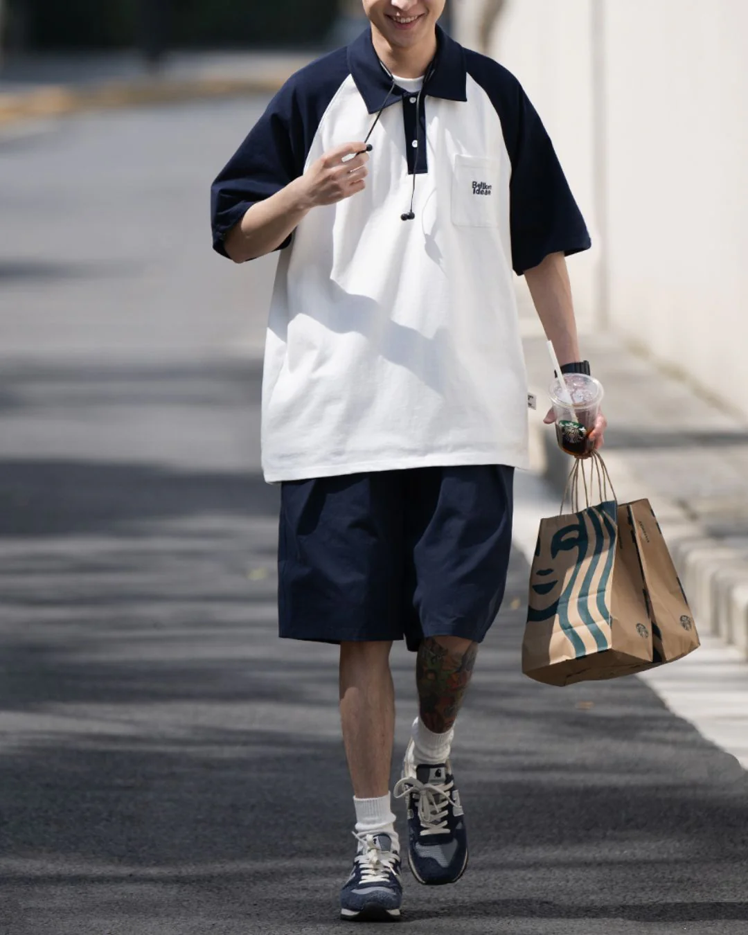 Raglan Sleeve Polo-shirt SS031