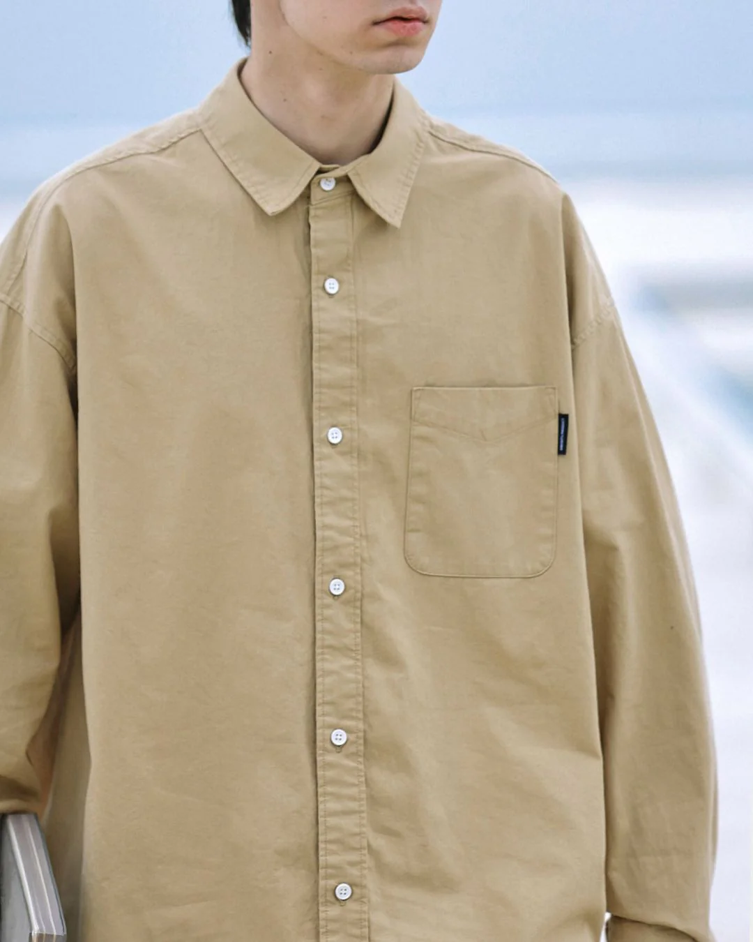 【10日以内お届け】Cotton Simple Shirt LS070
