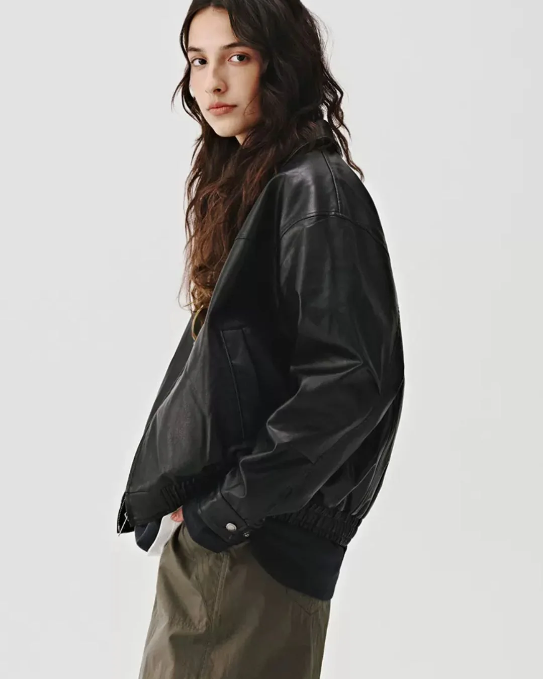 Basic Leather Jacket JK170