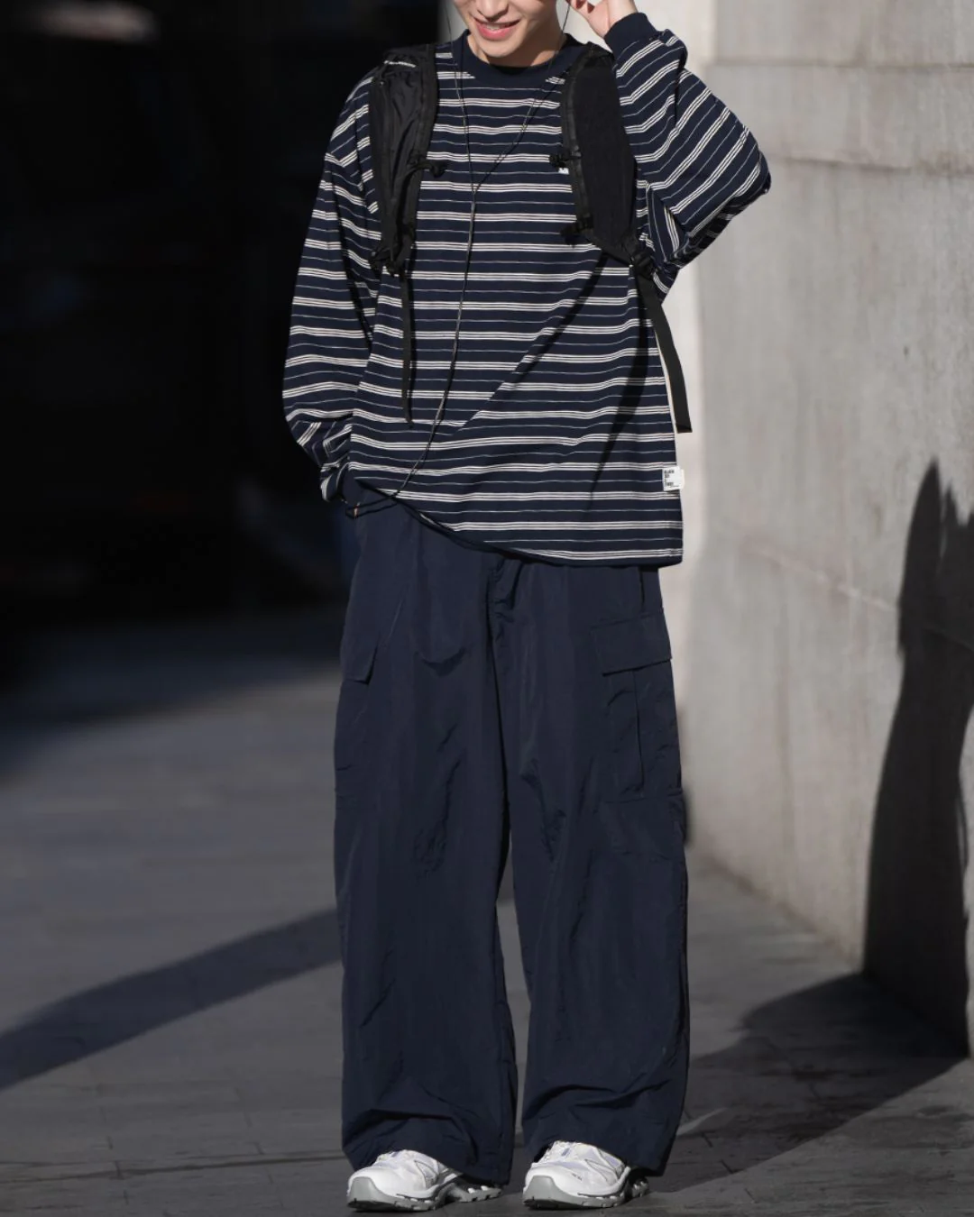 【10日以内お届け】Random Border Relaxed T-shirt LT075