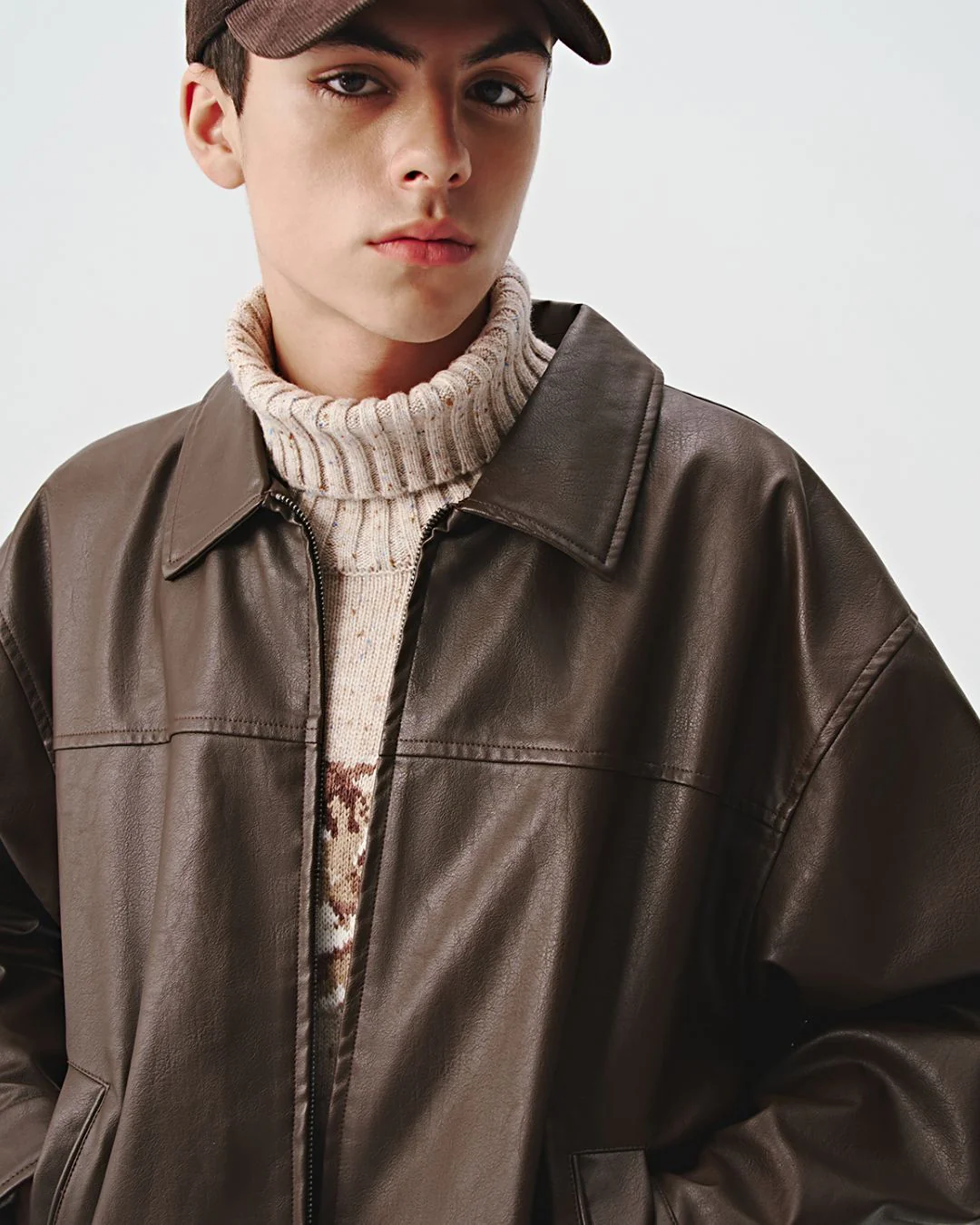 Basic Leather Jacket JK170