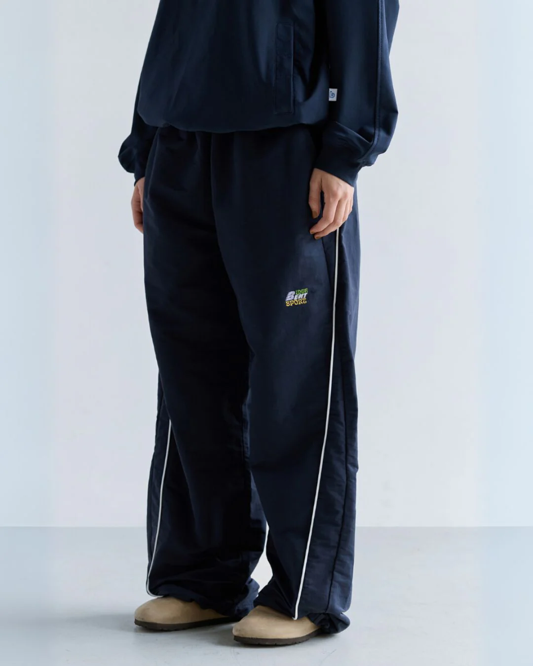Side Line Drawstring Wide Pants WP087