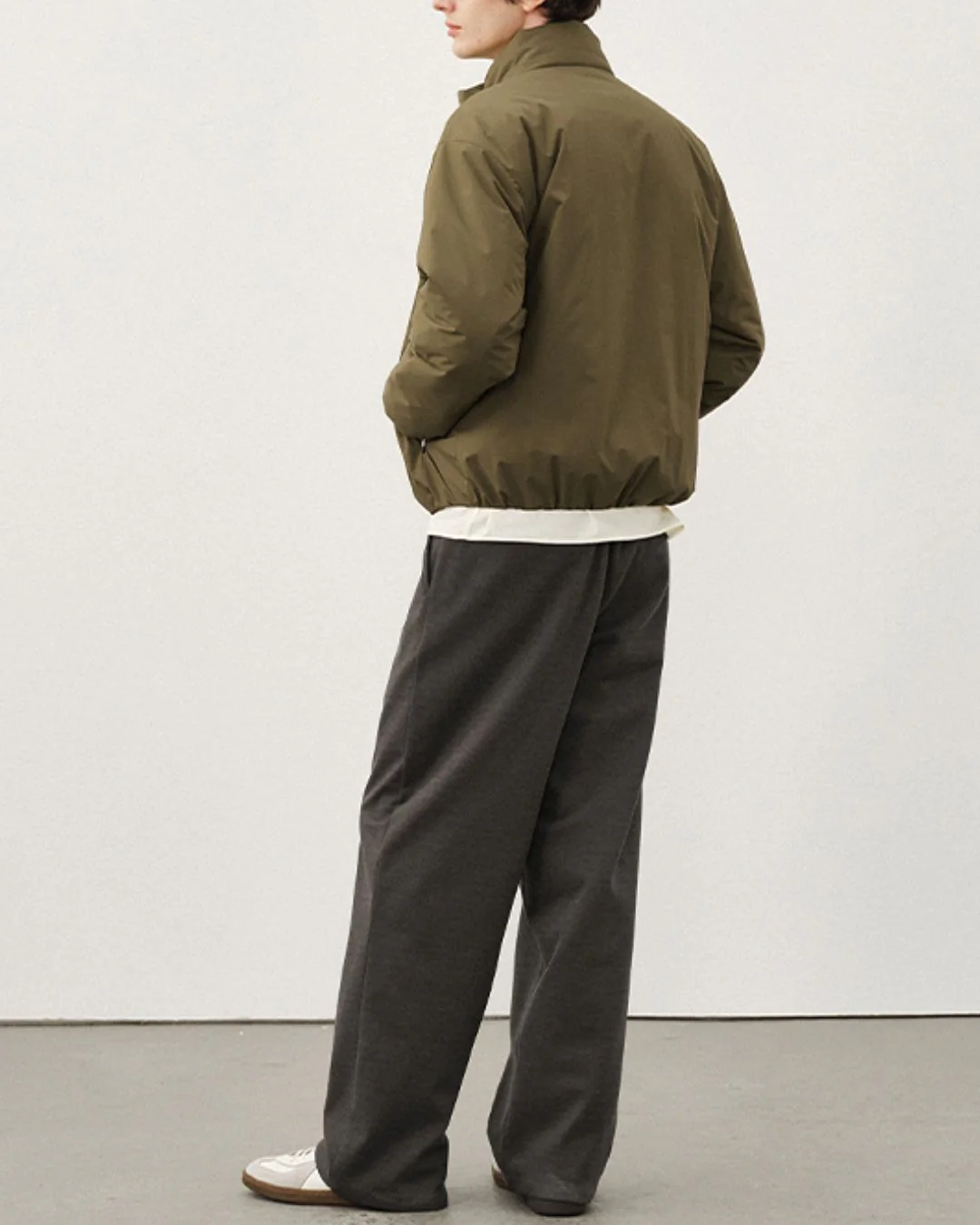 Wool Straight Wide Pants WP079