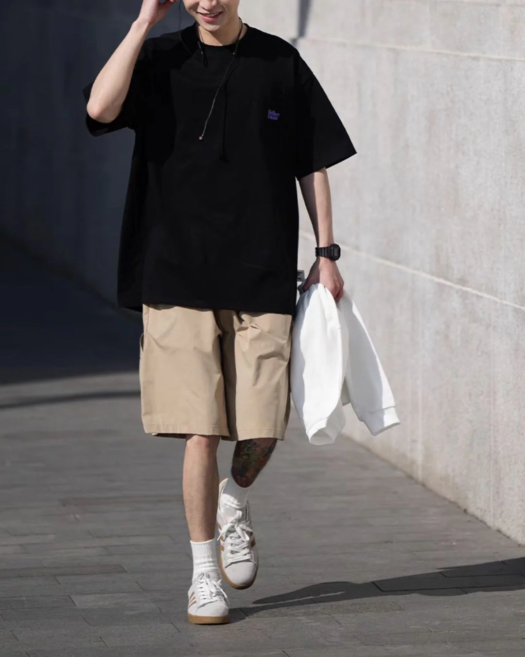 Cotton Multicolor Pocket  T-shirt ST015