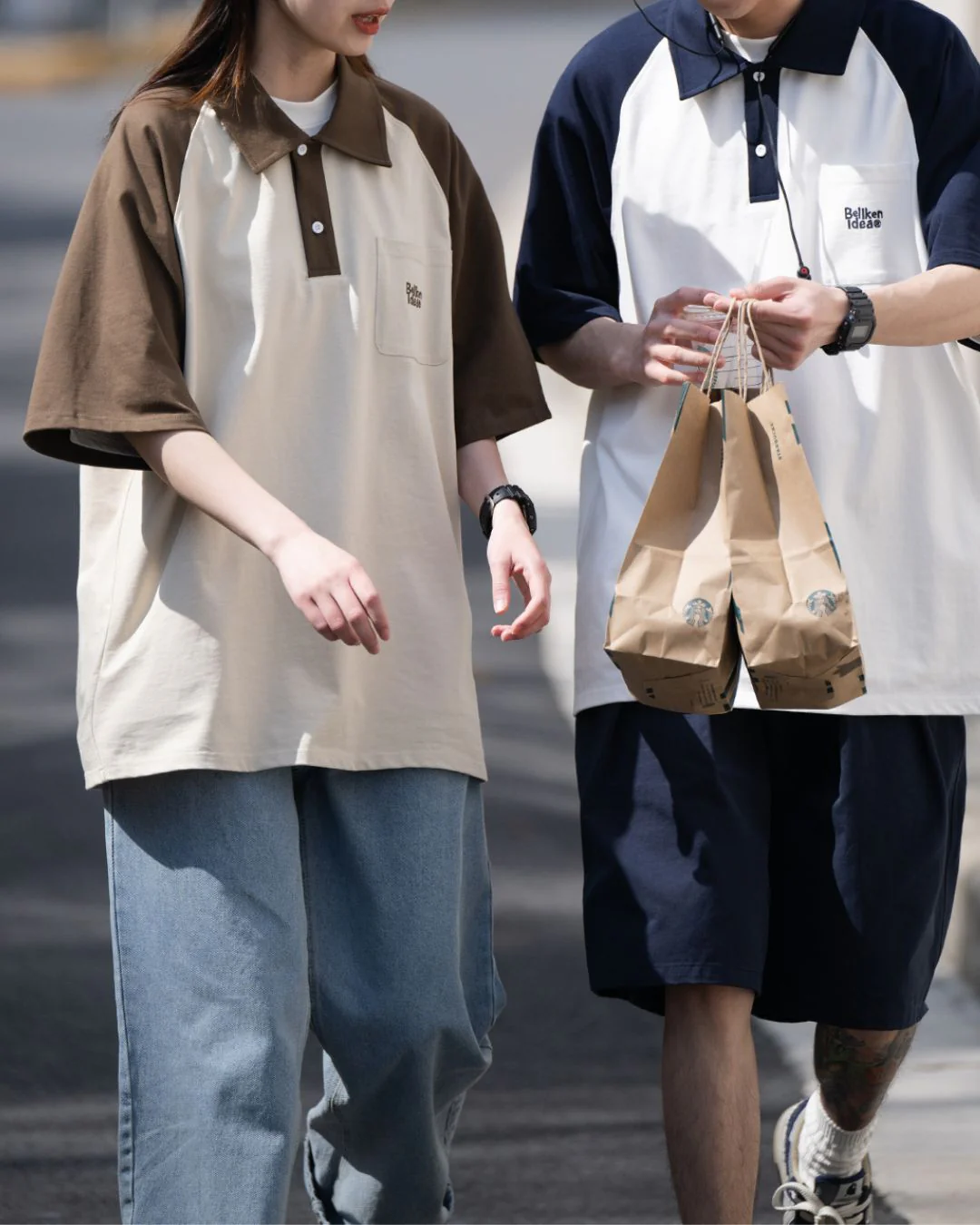 Raglan Sleeve Polo-shirt SS031