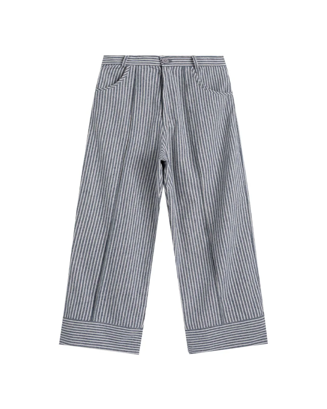 Cotton Striped Wide Pants WP082