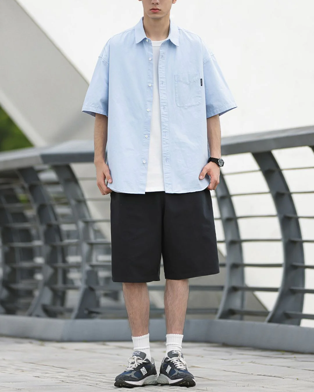 Plain Cotton Relaxed Shirt SS069