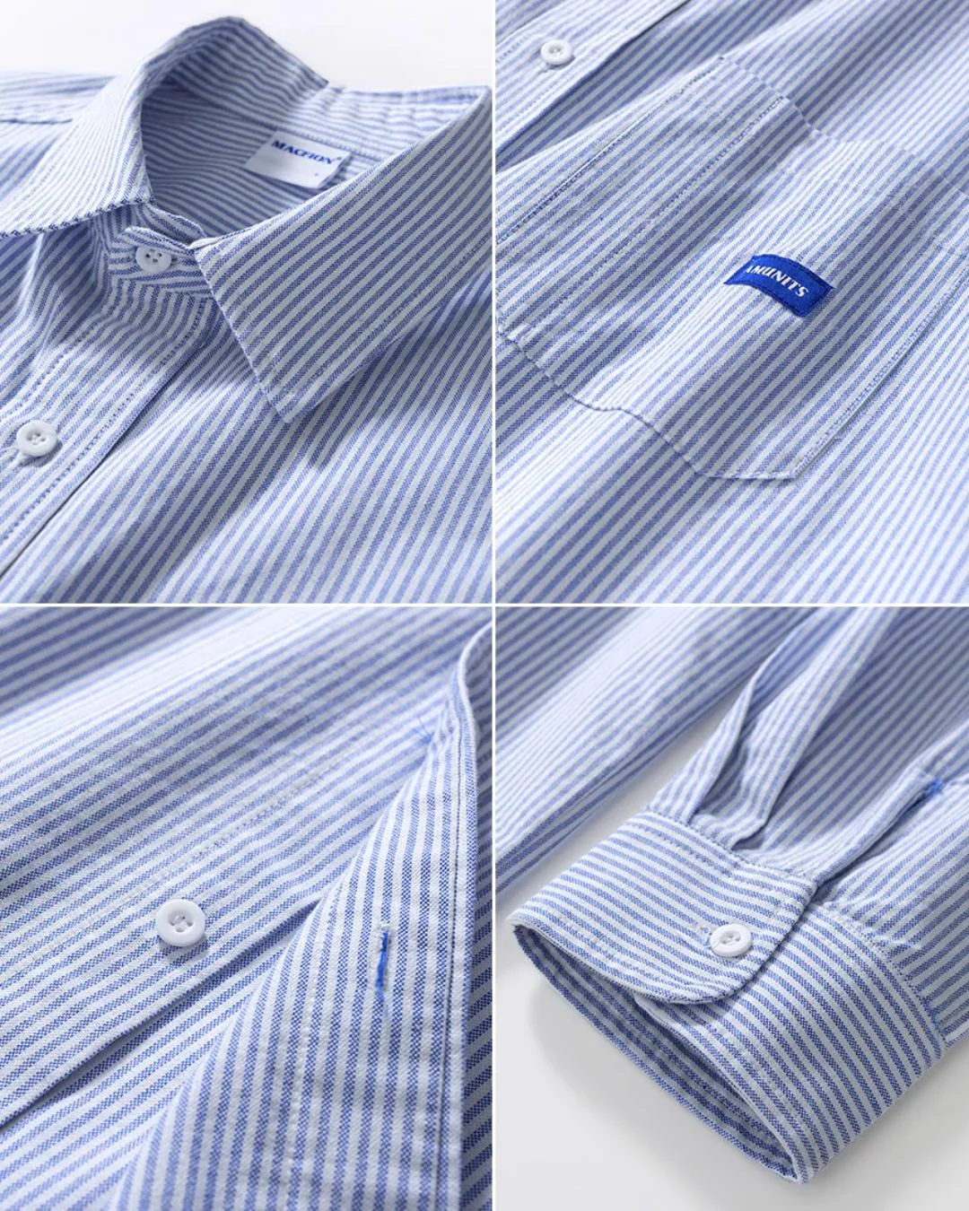 【10日以内お届け】Casual Striped Shirt LS047