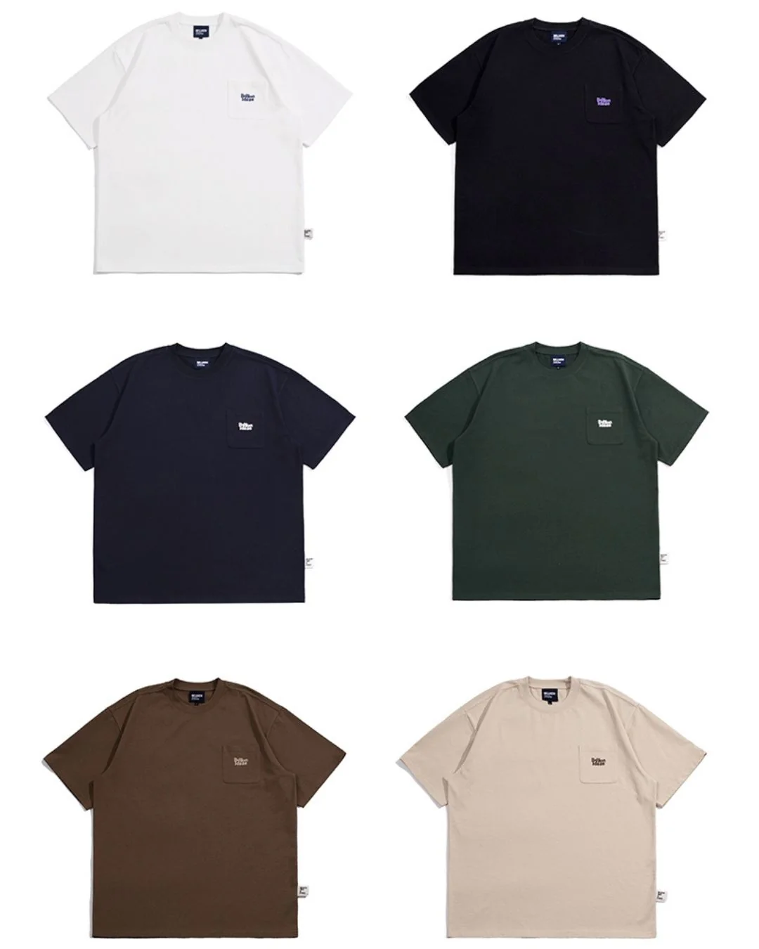 Cotton Multicolor Pocket  T-shirt ST015