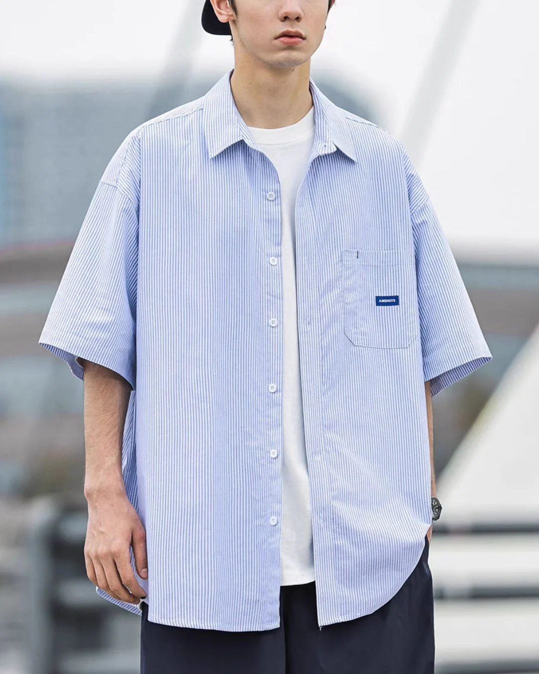 Casual Striped S/S Shirt SS056