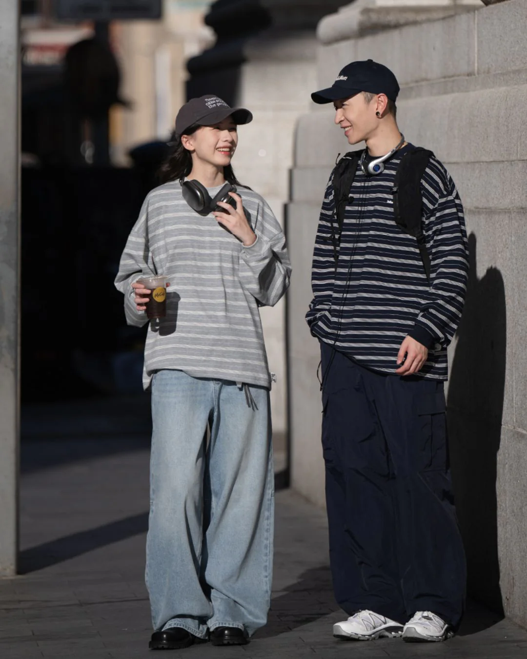 【10日以内お届け】Random Border Relaxed T-shirt LT075