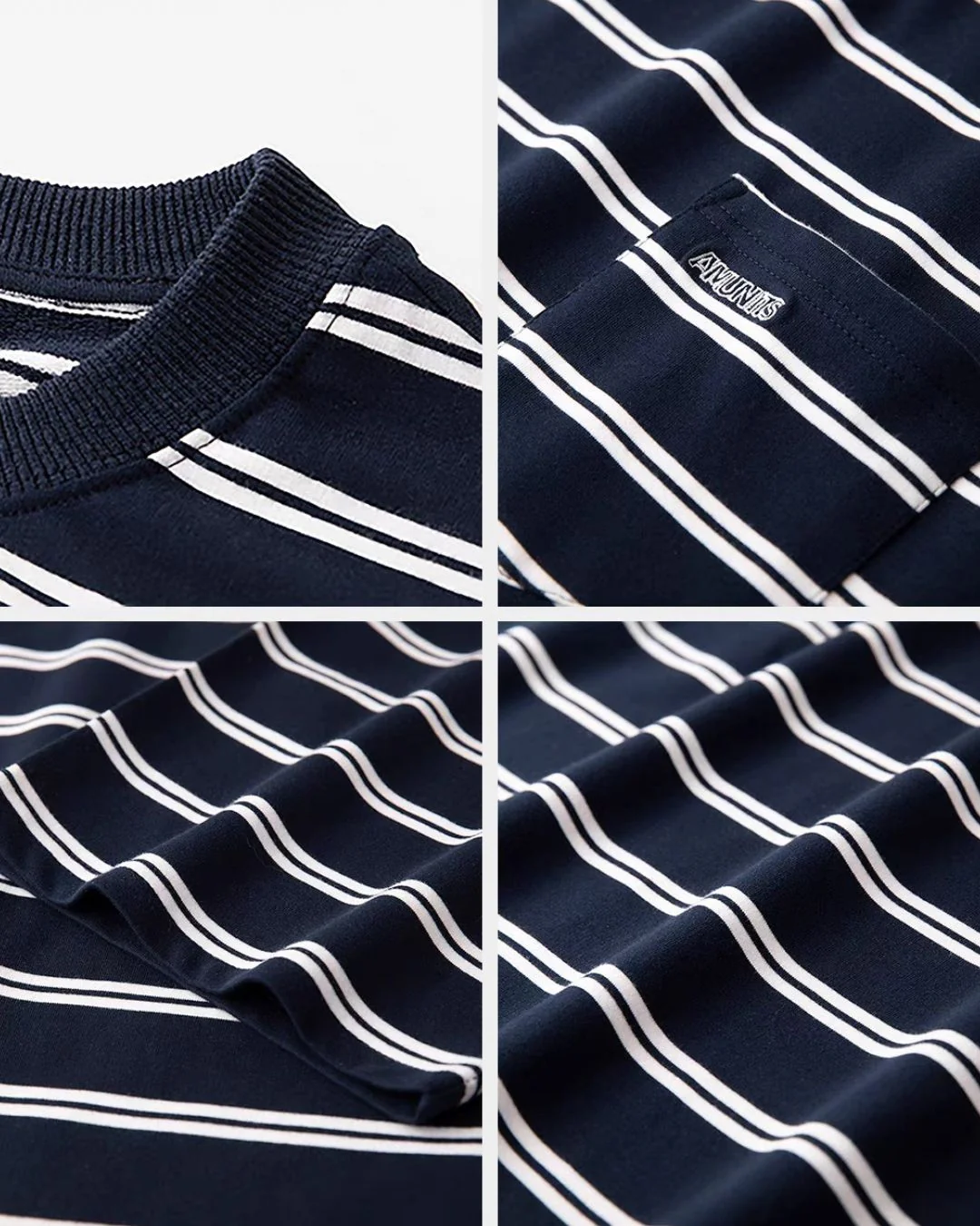 【セール】Pocket Border Navy T-shirt ST125