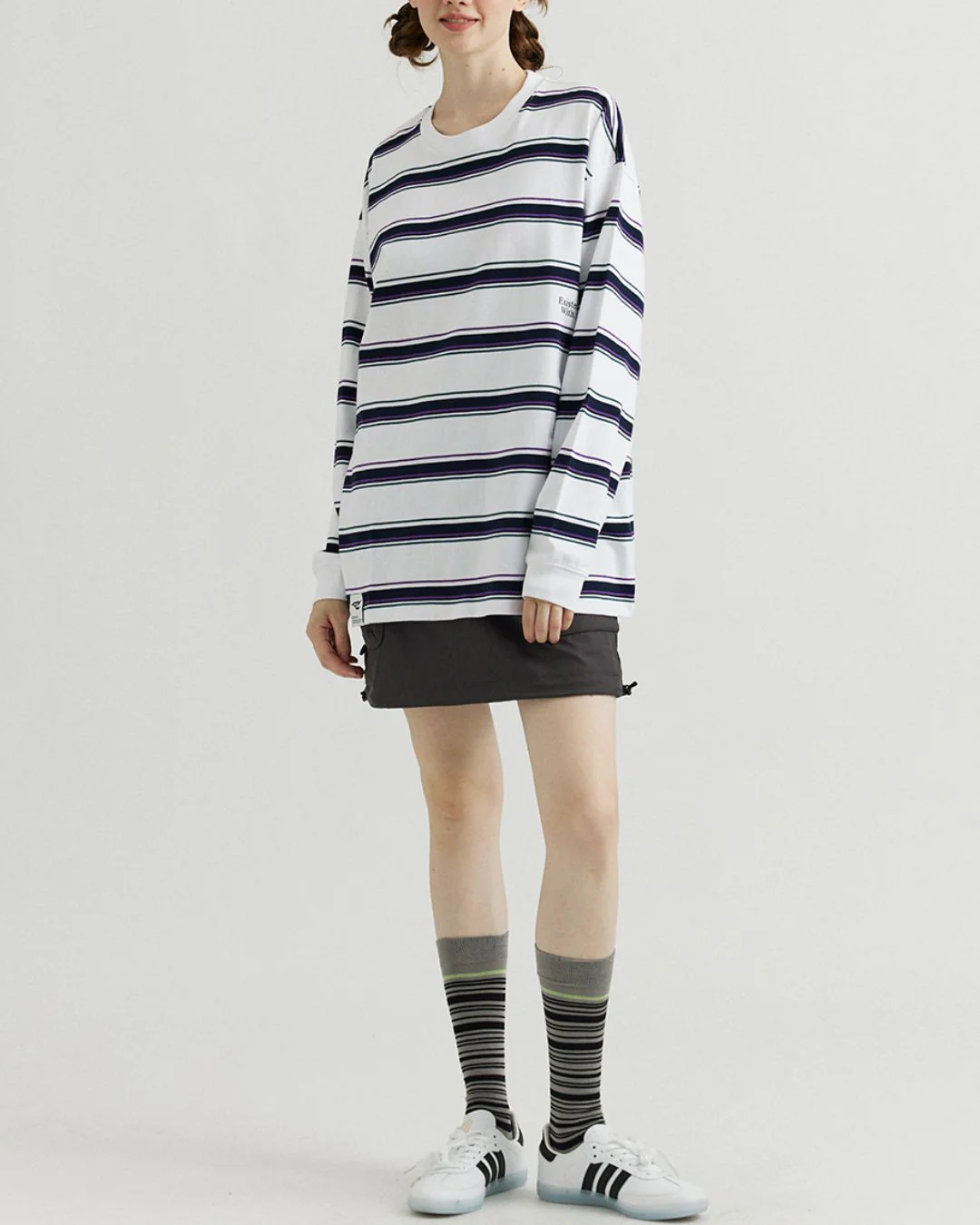 Contrast Border T-shirt LT071