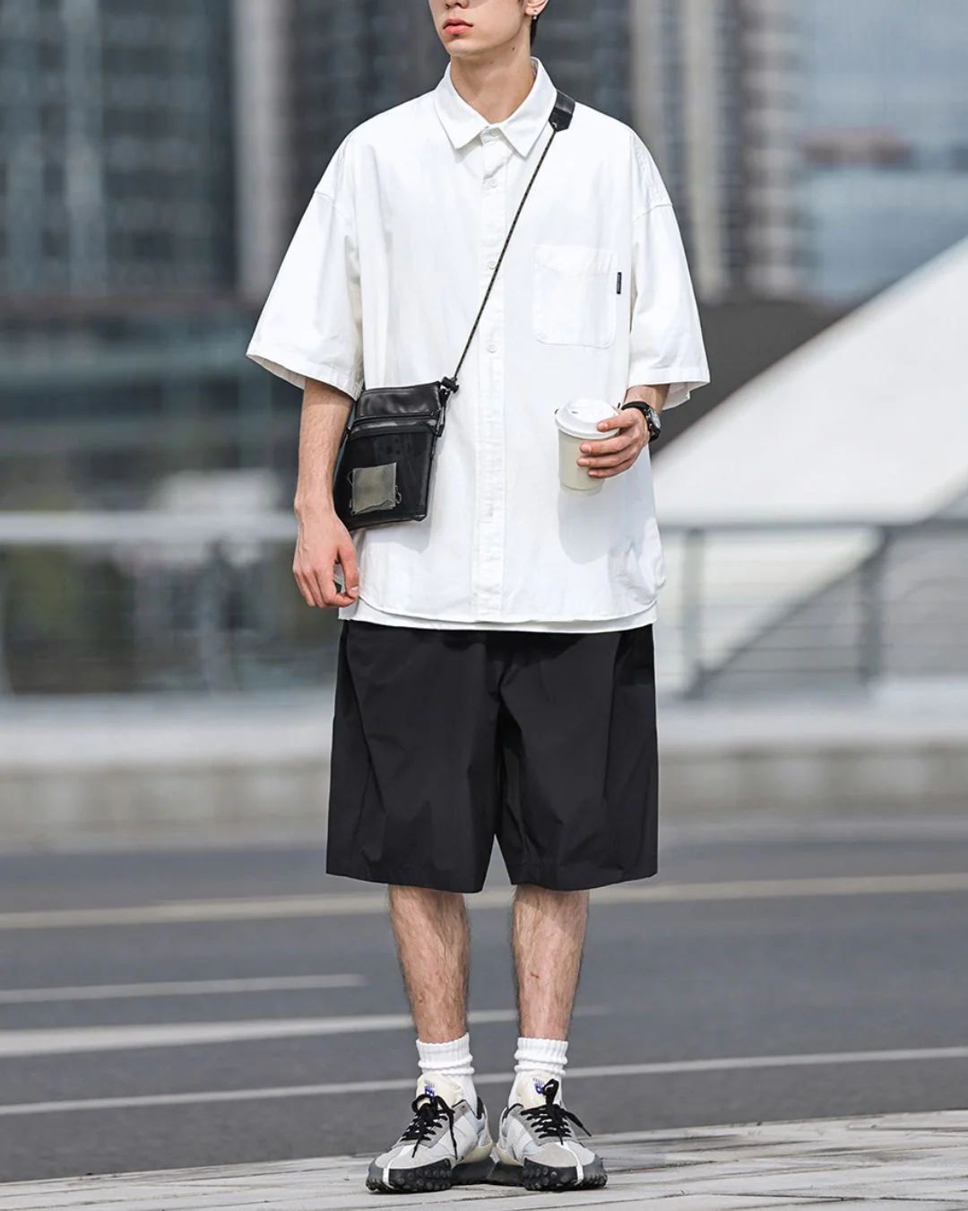 Plain Cotton Relaxed Shirt SS069