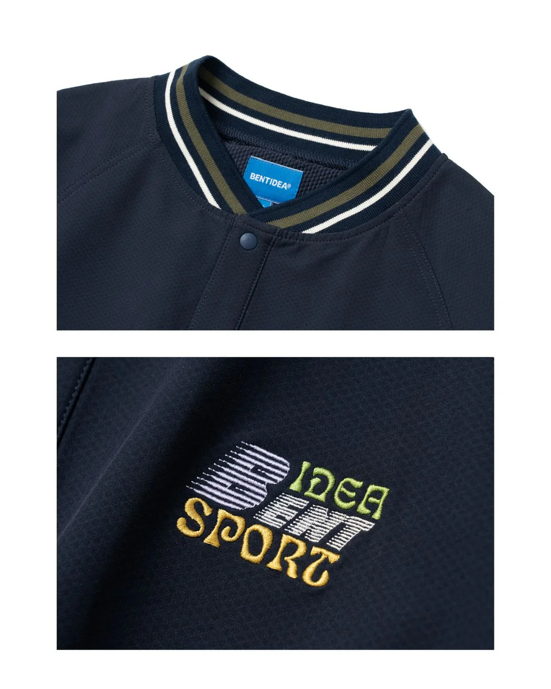 V-neck Half Button Logo Pullover SW093