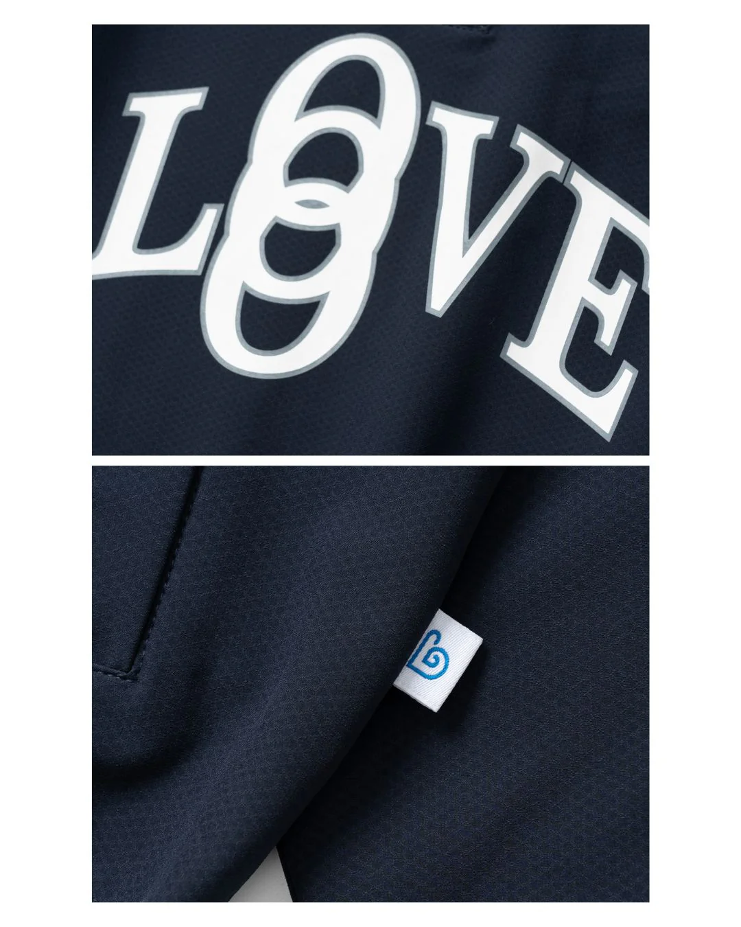V-neck Half Button Logo Pullover SW093