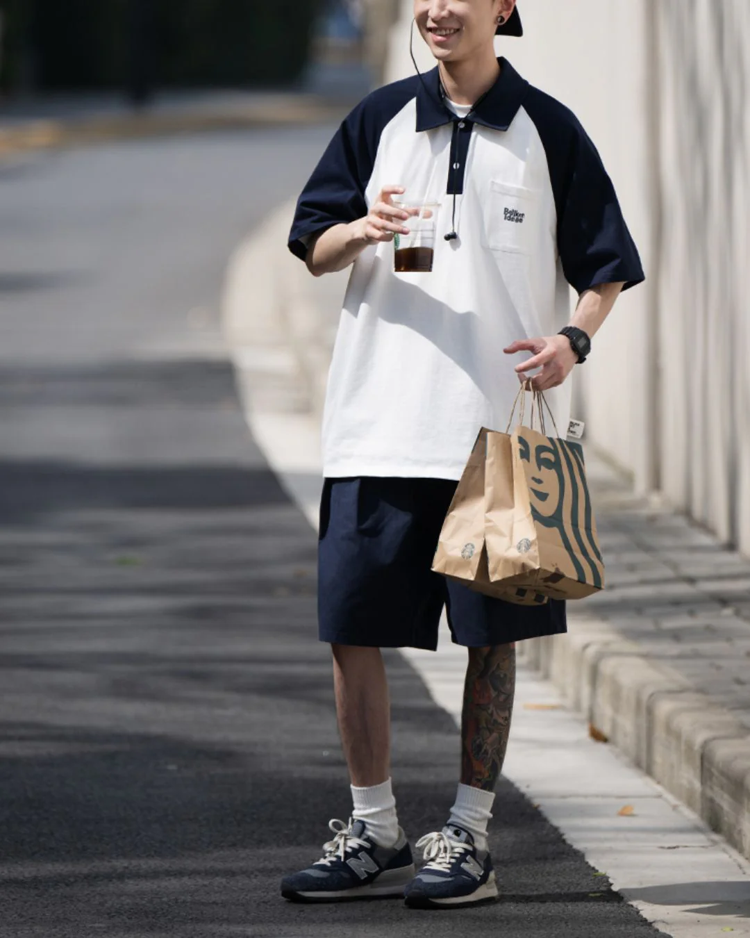 Raglan Sleeve Polo-shirt SS031