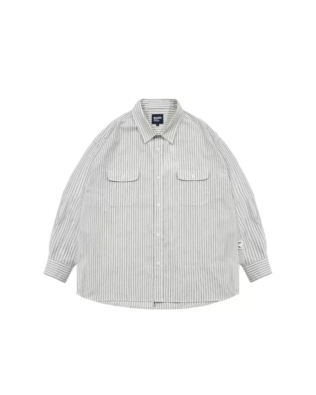 【10日以内お届け】Double Pocket Striped Shirt LS066