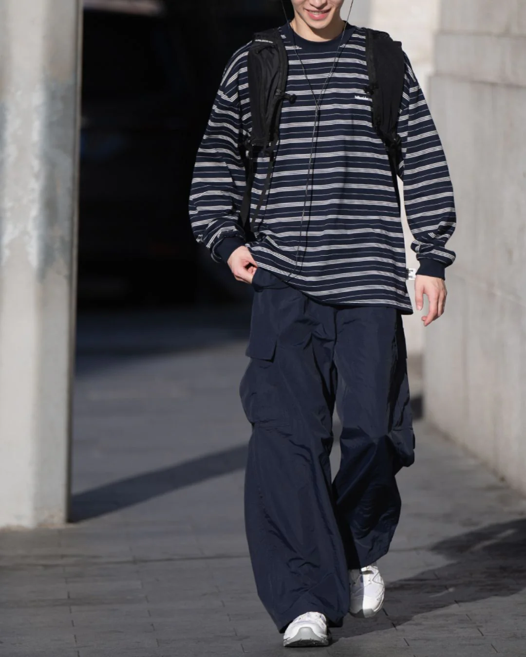 【10日以内お届け】Random Border Relaxed T-shirt LT075