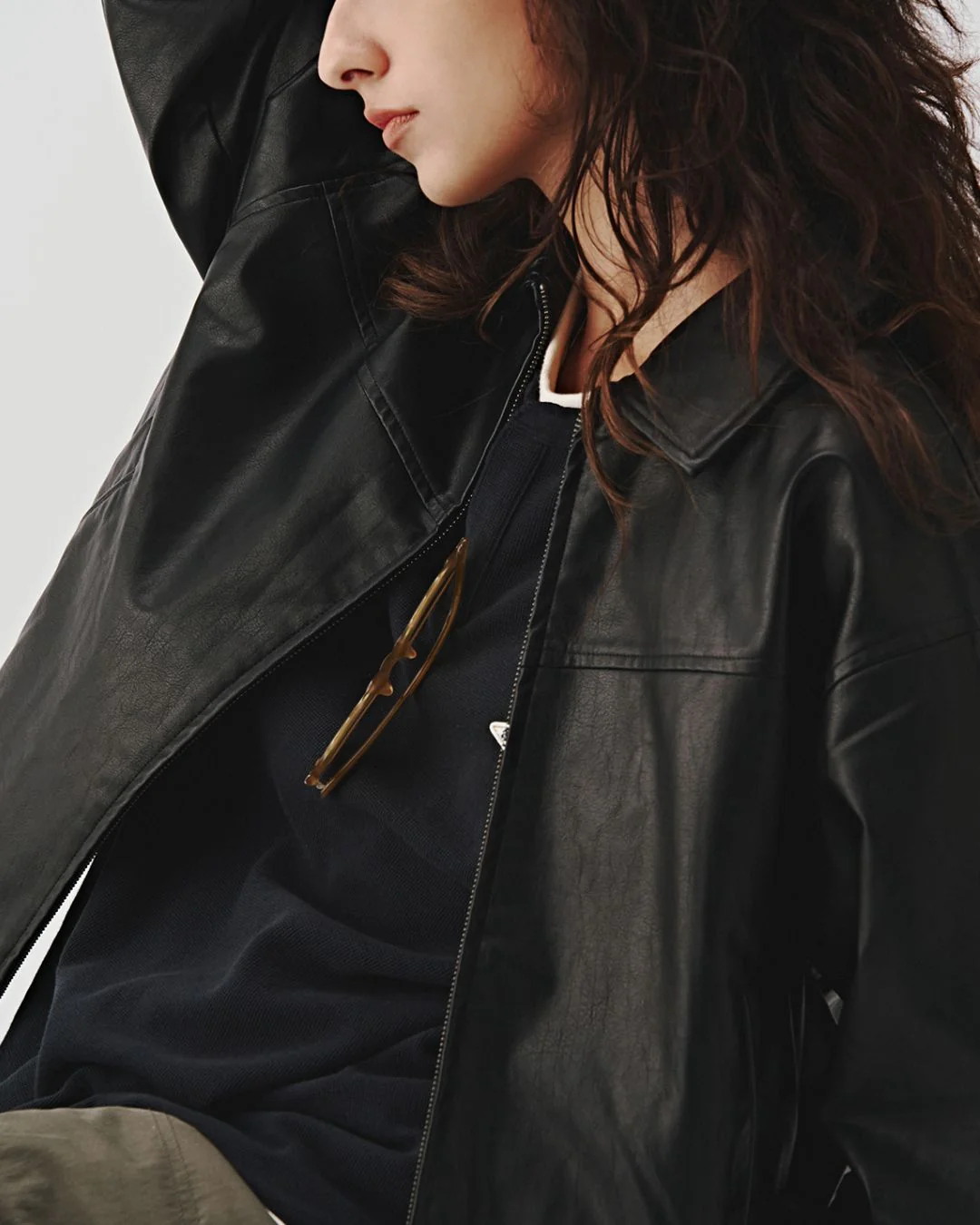 Basic Leather Jacket JK170