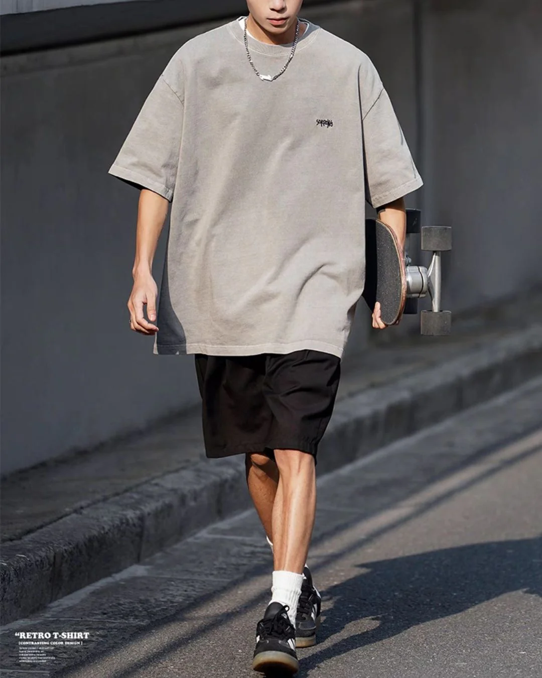 【セール】Washed Color One Point T-shirt ST122
