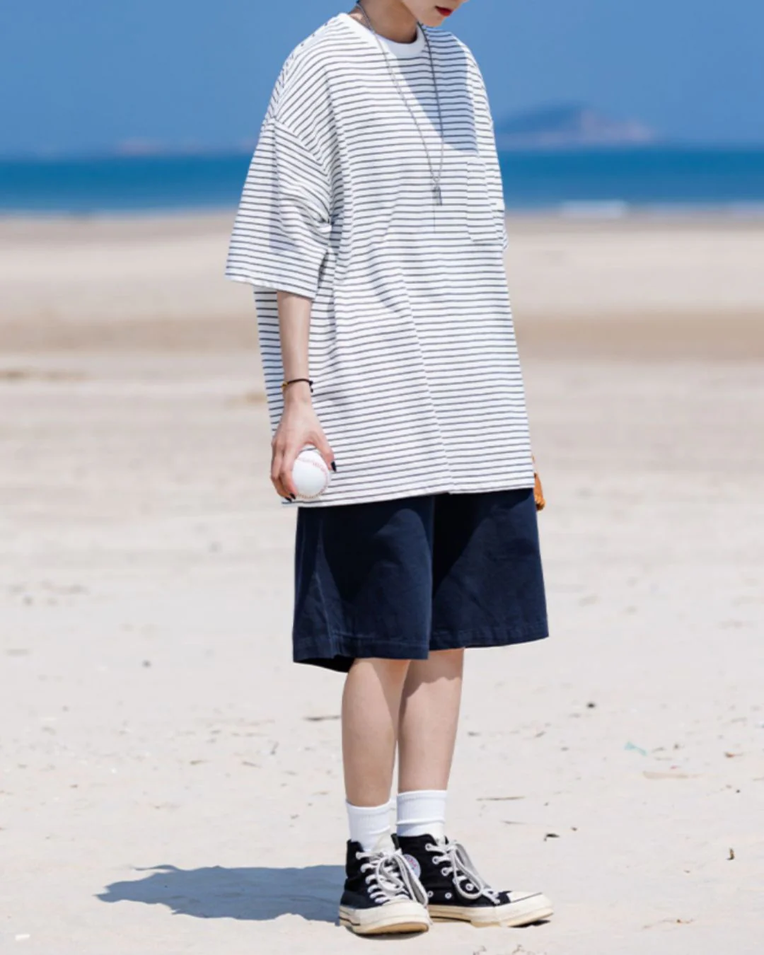 Casual Striped T-shirt ST034