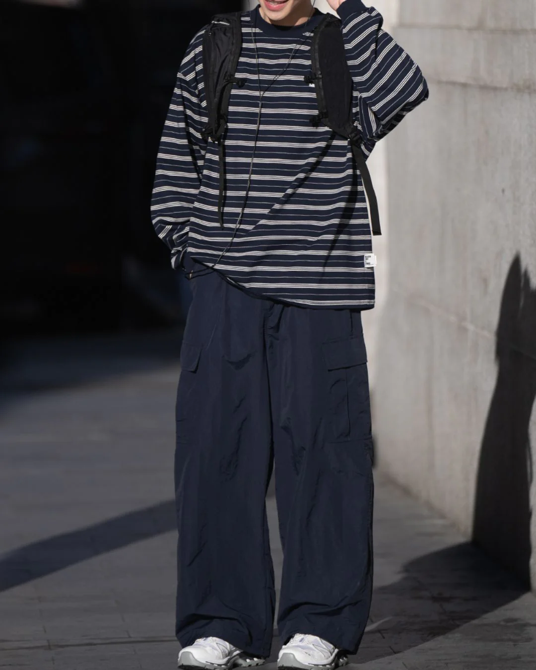 Nylon Work Straight Pants CP059