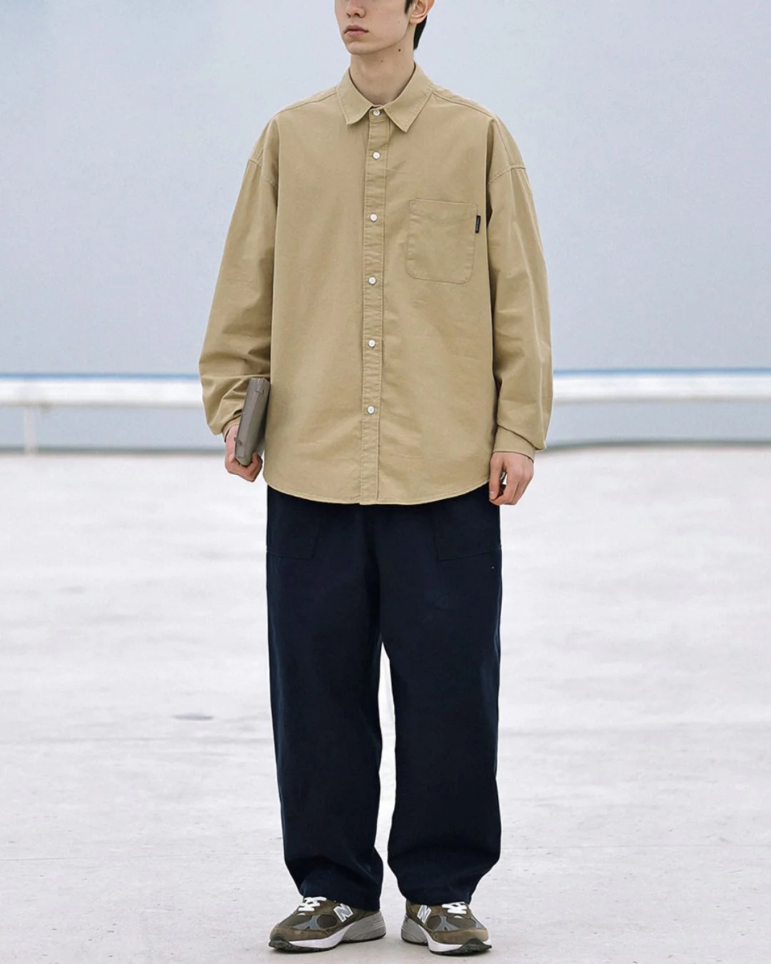 【10日以内お届け】Cotton Simple Shirt LS070