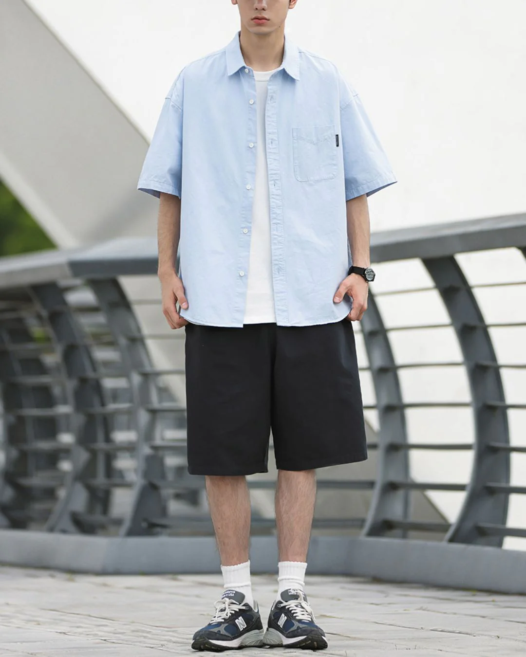 Plain Cotton Relaxed Shirt SS069