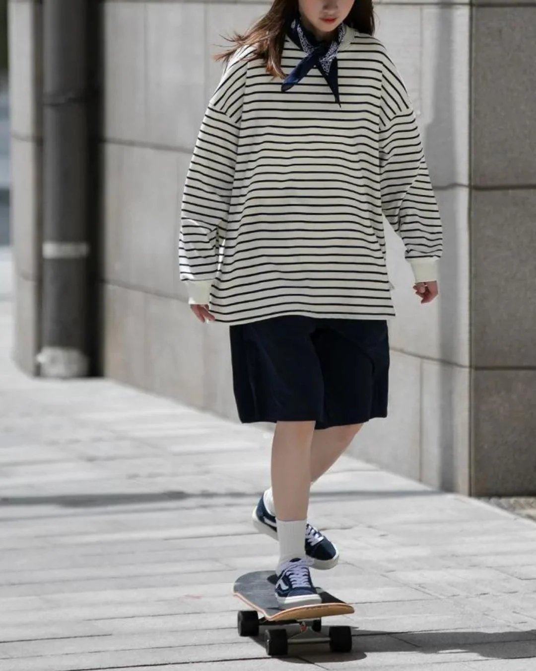 【10日以内お届け】Retro Stripe Long T-Shirt LT003