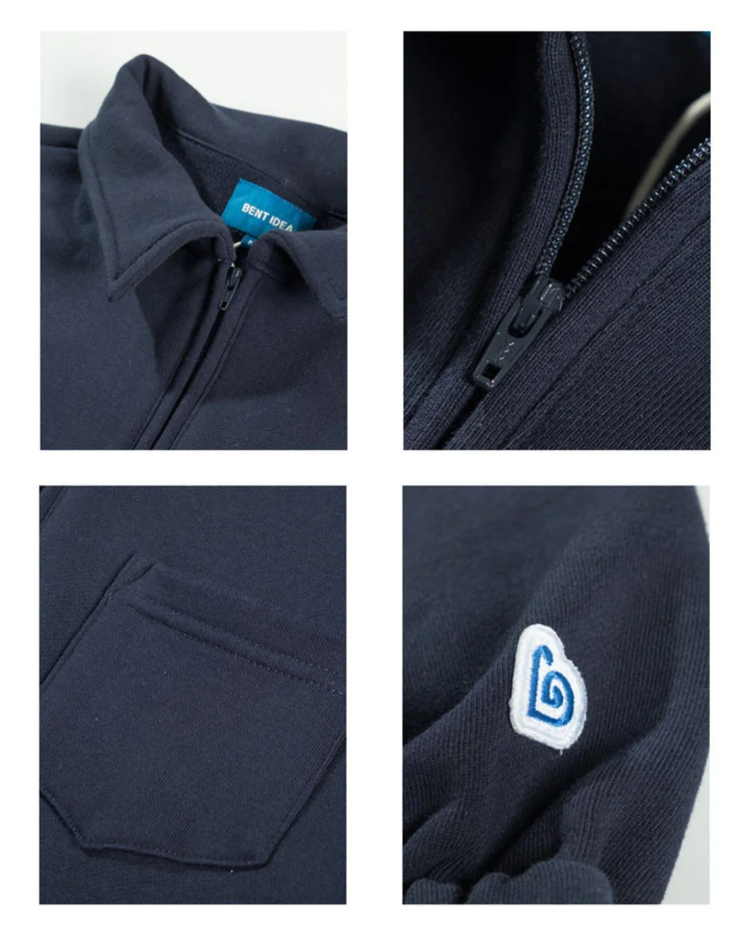 【10日以内お届け】Balloon Sleeve Half Zipper SW009