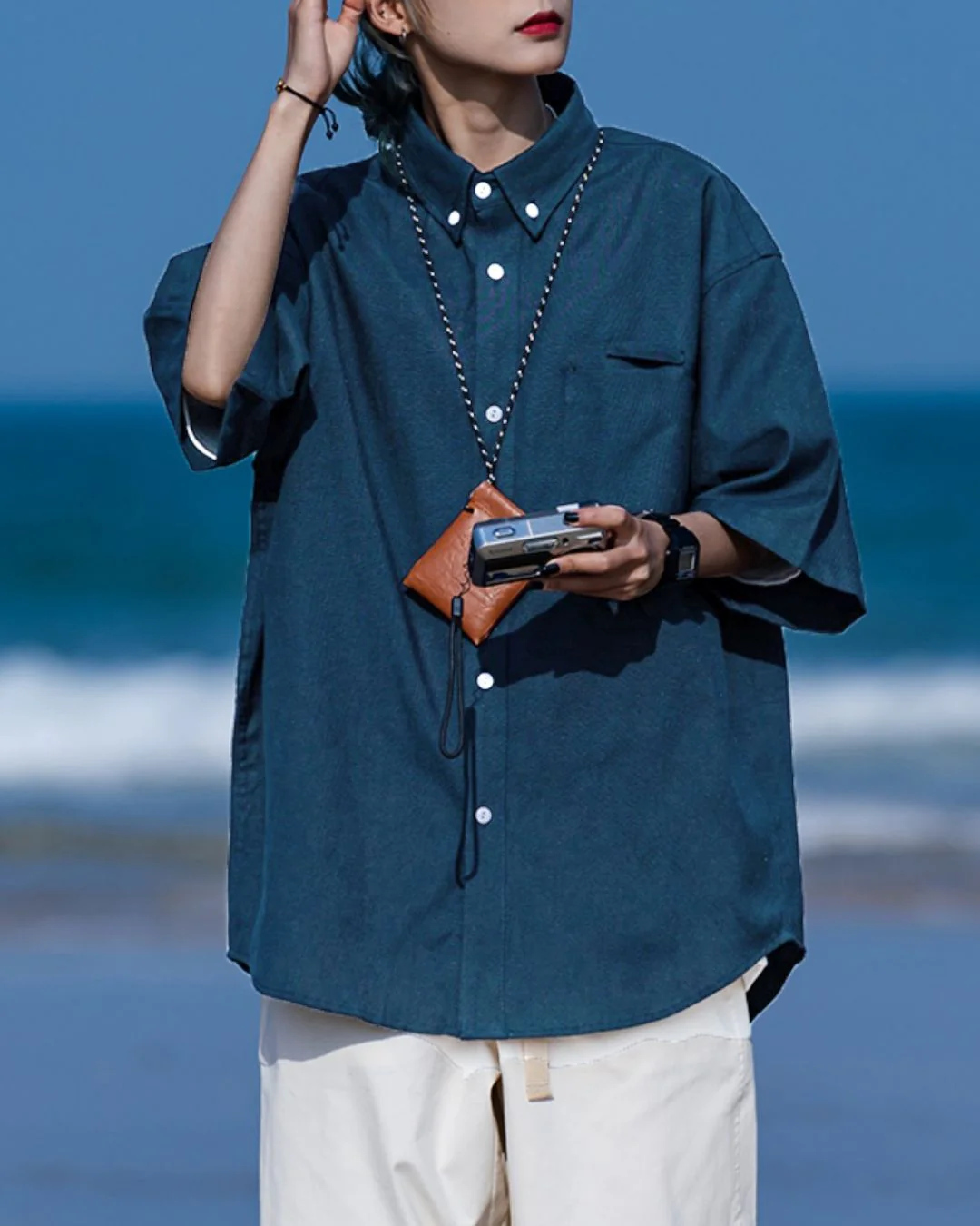 Button-Down Short Sleeve Shirt SS013