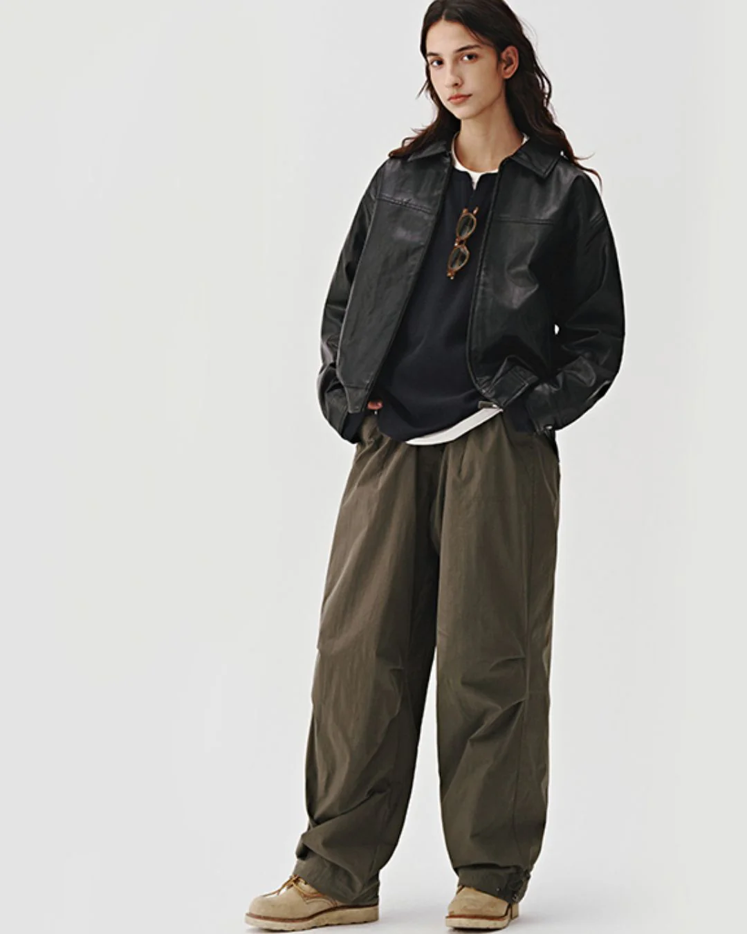 Basic Leather Jacket JK170
